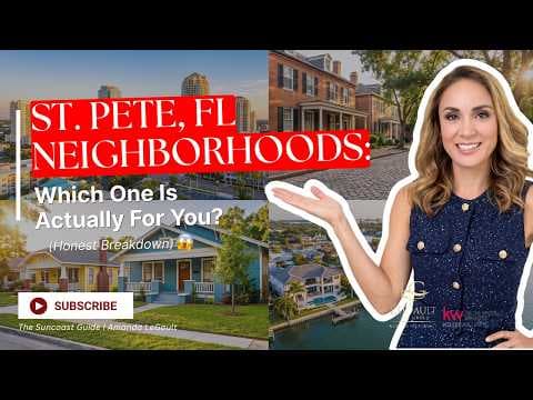 TOP 4 NEIGHBORHOODS IN ST. PETERSBURG FLORIDA AND THEIR HONEST TRADE-OFFS 😱 | Amanda LeGault